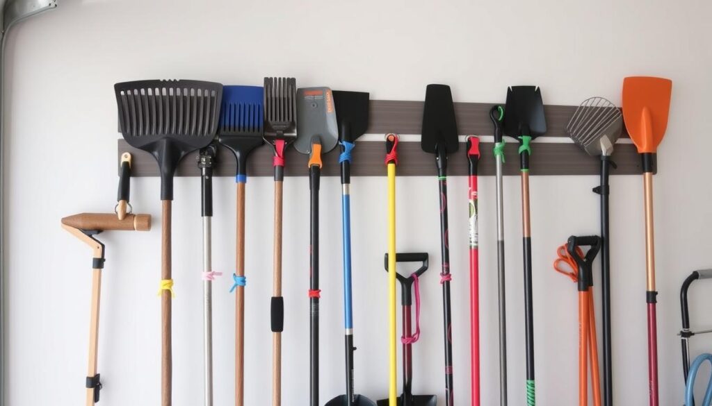 Bungee cord tool storage