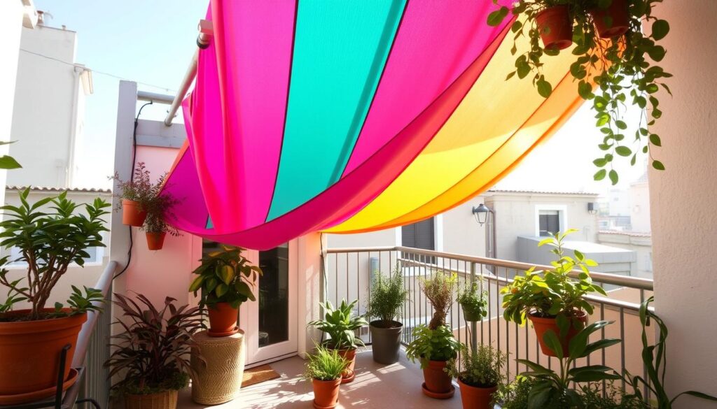 DIY shade sail balcony