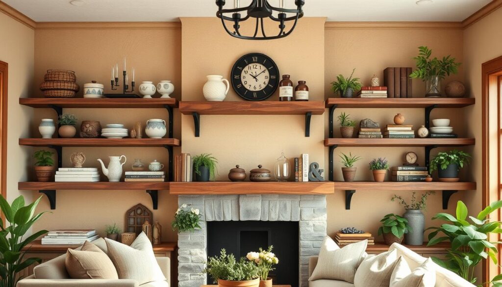 Farmhouse Open Shelving
