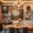 Layered art displays in dining rooms