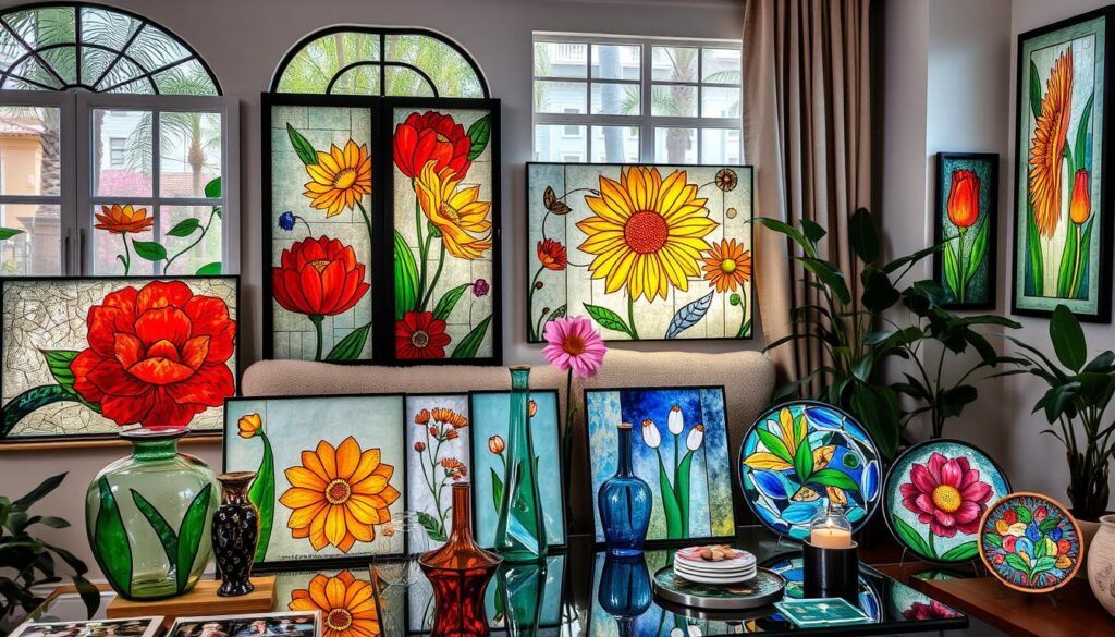 glass painting ideas for home