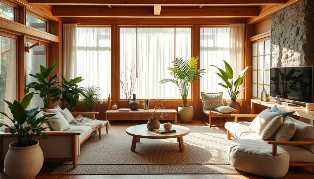 japandi natural materials