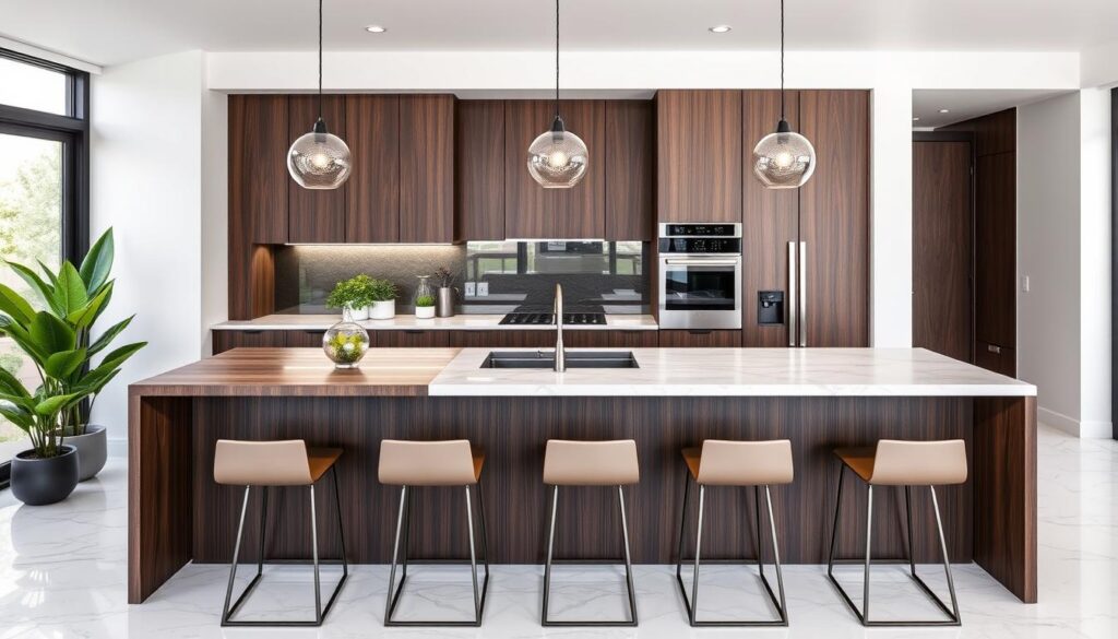 kitchen island with prep sink
