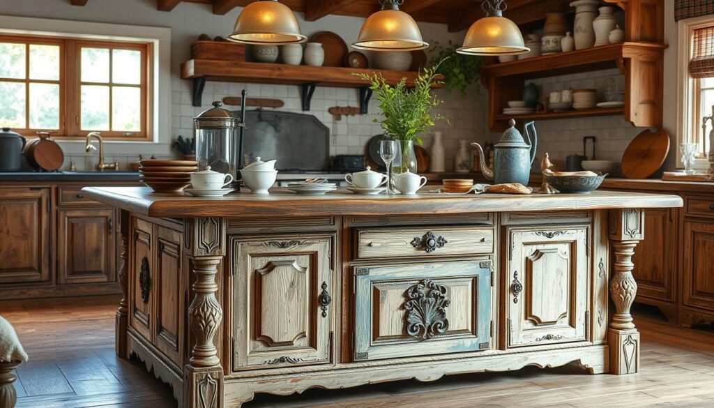 vintage kitchen island