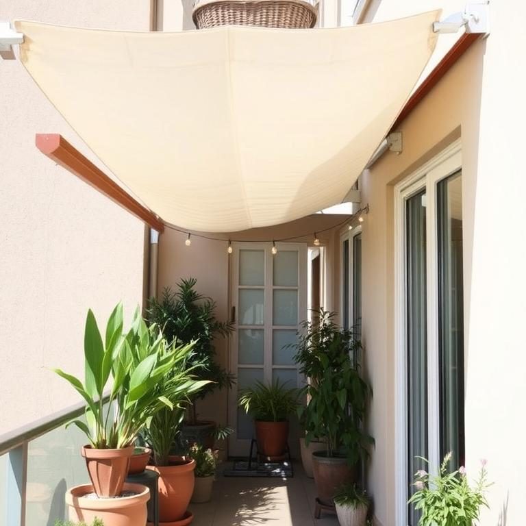 diy awning for narrow balcony