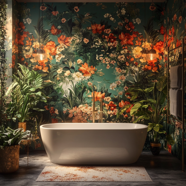 bathroom wallpaper ideas